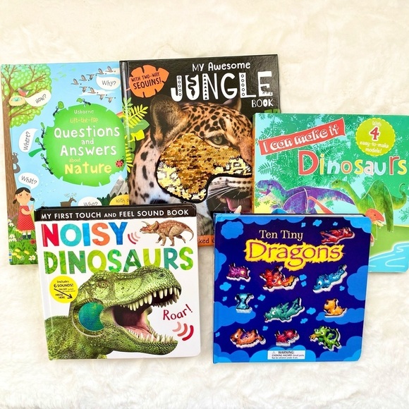 Other - Dinosaur, Jungle, Dragon, Nature 5 Children’s Books